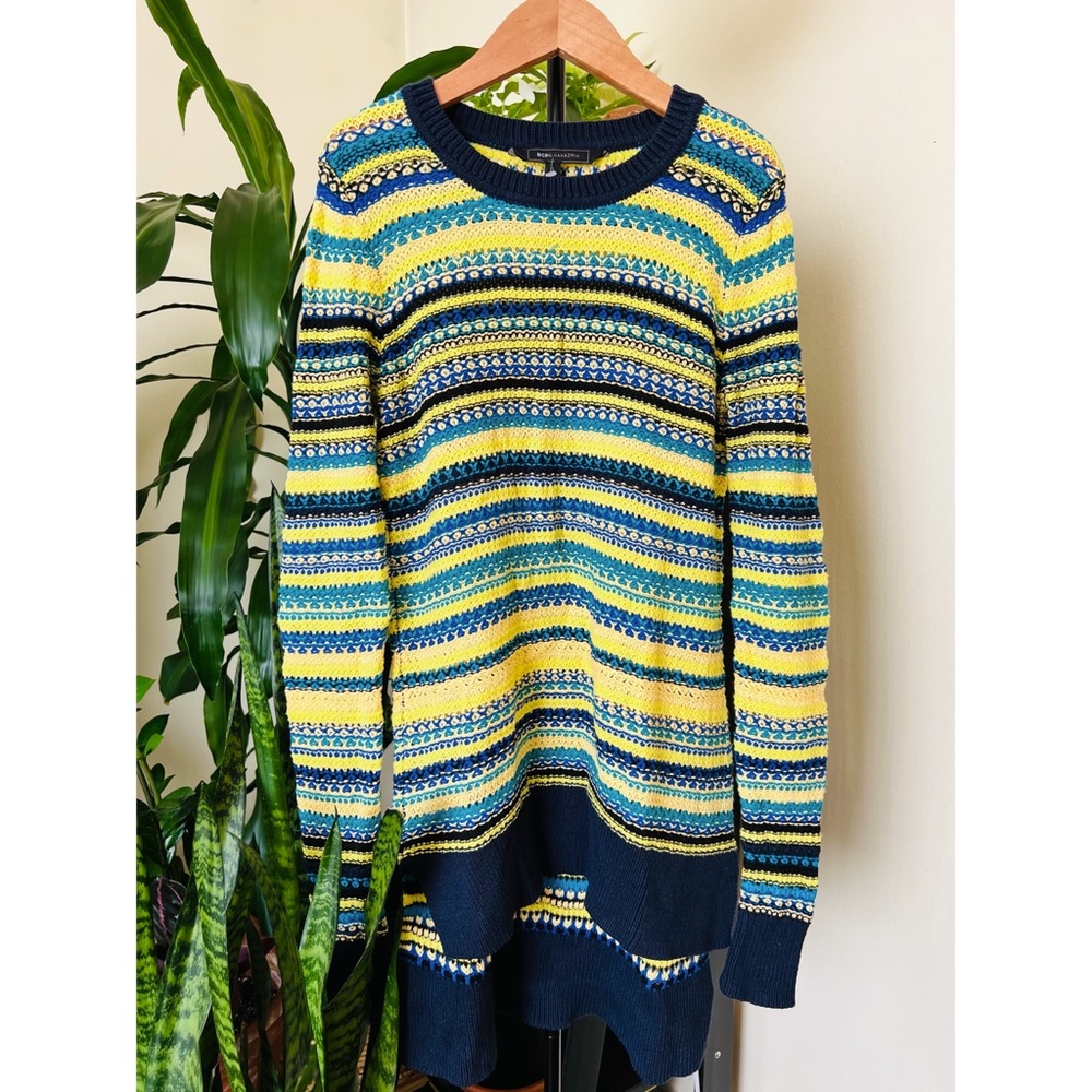 BCBG Max Azria Crochet Knit Sweater